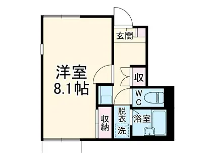 レオネクストパラシオン丸山(1K/1階)の間取り写真