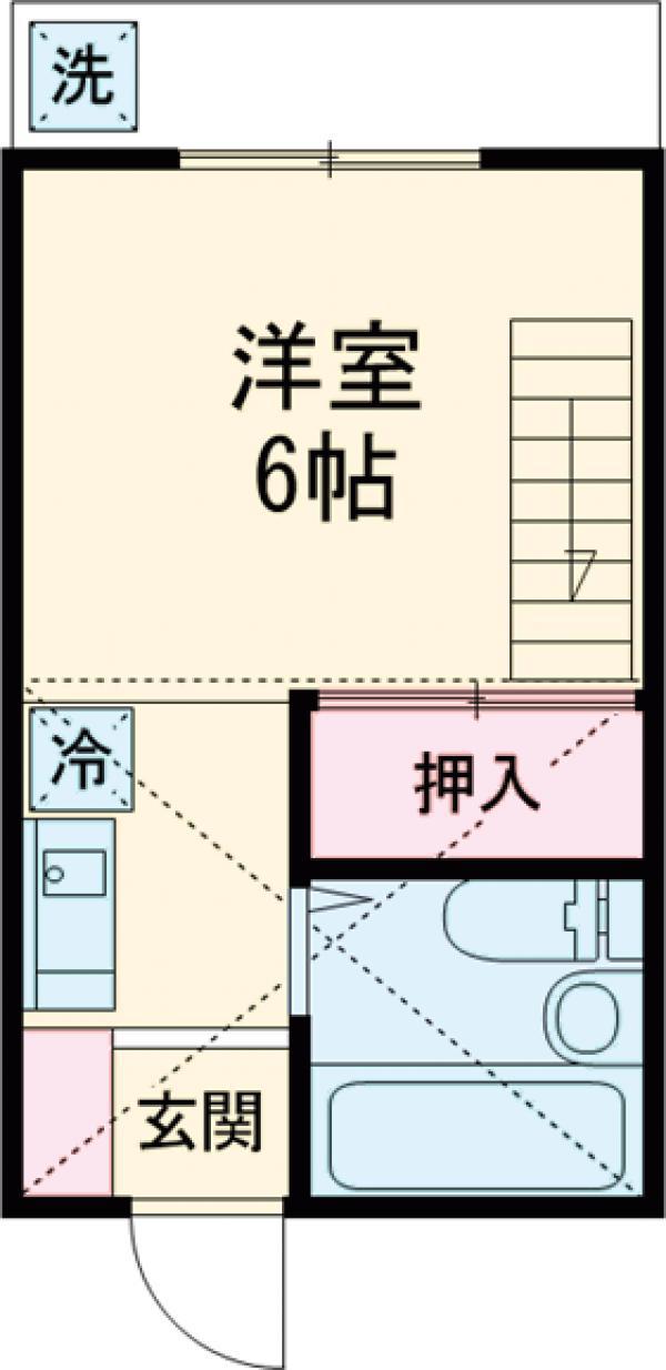ハイムマルゼン(1K/1階)の間取り写真
