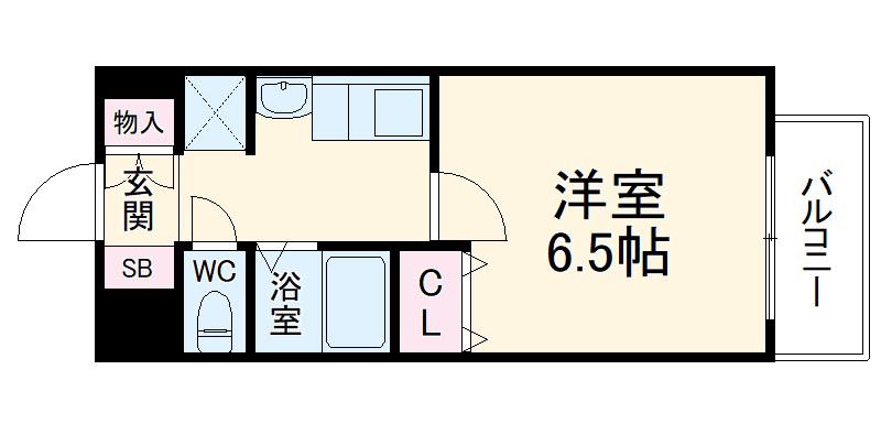 プレサンス新栄デコール(1K/11階)の間取り写真
