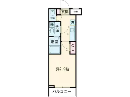 スカイコートパレス駒沢大学Ⅱ(1K/3階)の間取り写真