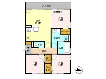 ルーチェ(3LDK/2階)の間取り写真