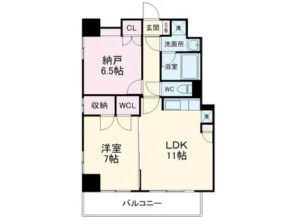 ランドハウス泉(2LDK/2階)の間取り写真