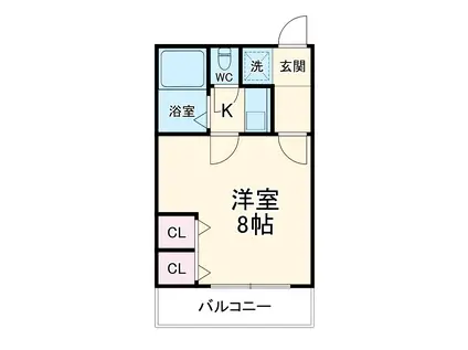 エスト葵南(ワンルーム/9階)の間取り写真