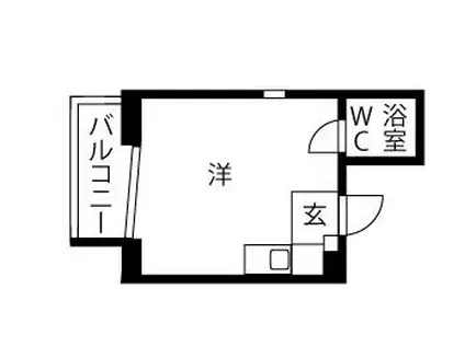 プレスイン第2金山(ワンルーム/6階)の間取り写真