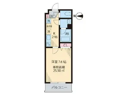 EVER LASTING(1K/3階)の間取り写真