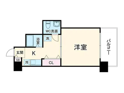 アトリアム吹上(ワンルーム/7階)の間取り写真