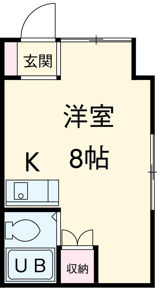 三澤ハイツ(ワンルーム/1階)の間取り写真