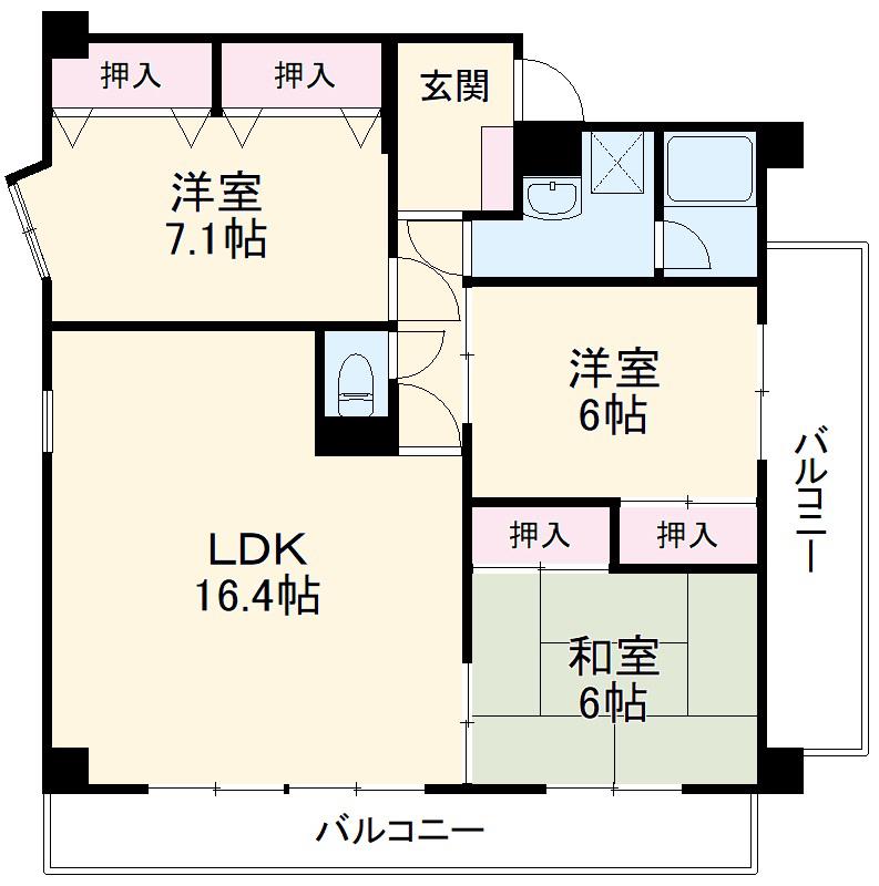 レグノ・アレッタ(3LDK/2階)の間取り写真