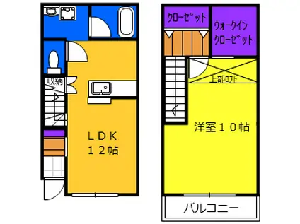 シャルムエステート(1LDK)の間取り写真