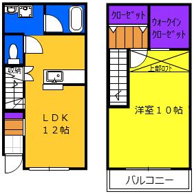 シャルムエステート(1LDK)の間取り写真