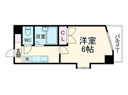 シティライフ名駅(1K/3階)の間取り写真