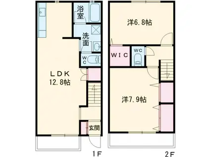 グランドール柿の木(2LDK)の間取り写真