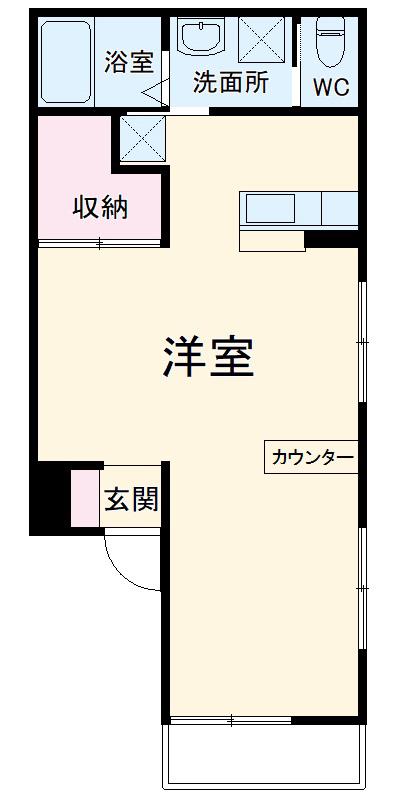 CENT SEIZU KAZ(1LDK/3階)の間取り写真