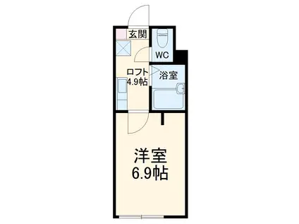 CIERICIA横浜南(1K/1階)の間取り写真