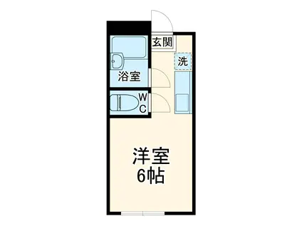 プラーズすすき野(ワンルーム/2階)の間取り写真