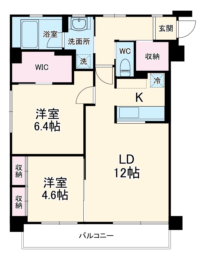 ライヴス行徳(2LDK/3階)の間取り写真