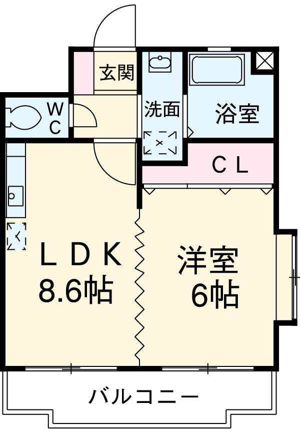 フィルリッチ(1LDK/3階)の間取り写真