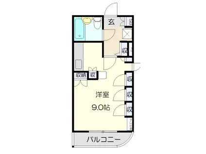 アーバンハイツ茶屋ヶ坂(ワンルーム/3階)の間取り写真