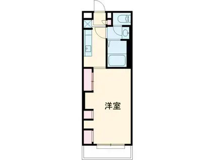 リブリ西平山(1K/1階)の間取り写真