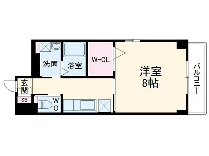 NEPLUS T(1K/7階)の間取り写真