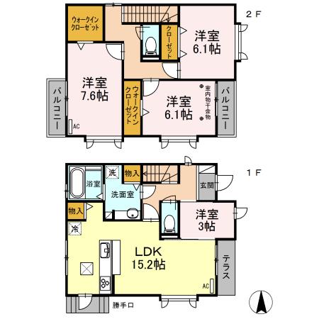 遠州鉄道 曳馬駅 徒歩29分 2階建 築10年(4LDK)の間取り写真
