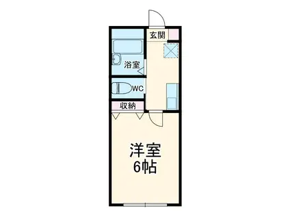 イーストワン(1K/3階)の間取り写真