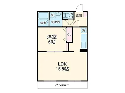 プリミエール池内(1LDK/2階)の間取り写真