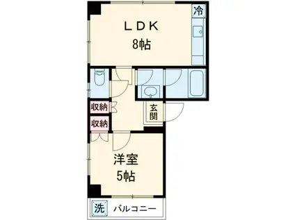 スノーバレー93(1LDK/4階)の間取り写真