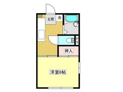 メゾンM&A本丸(1K/2階)の間取り写真