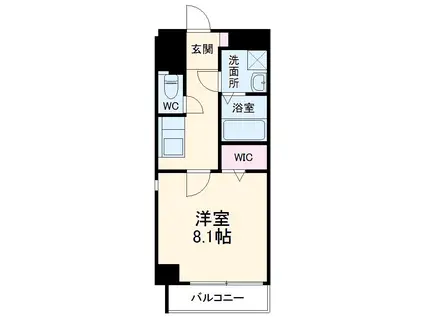 ロッソ ペレンネ(1K/2階)の間取り写真