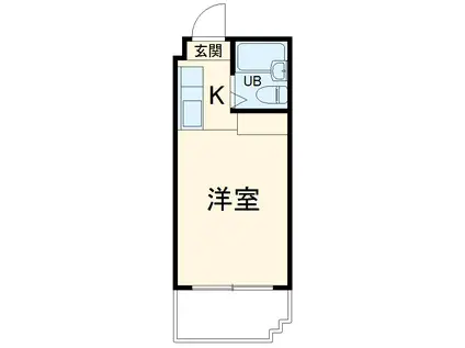 メゾン・ド・ナヴィール(1K/2階)の間取り写真