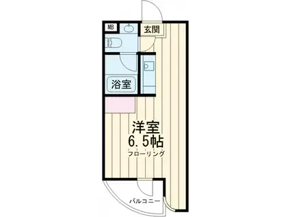 グレース成城C棟(1K/4階)の間取り写真