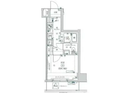 スプレスター綾瀬(1K/5階)の間取り写真