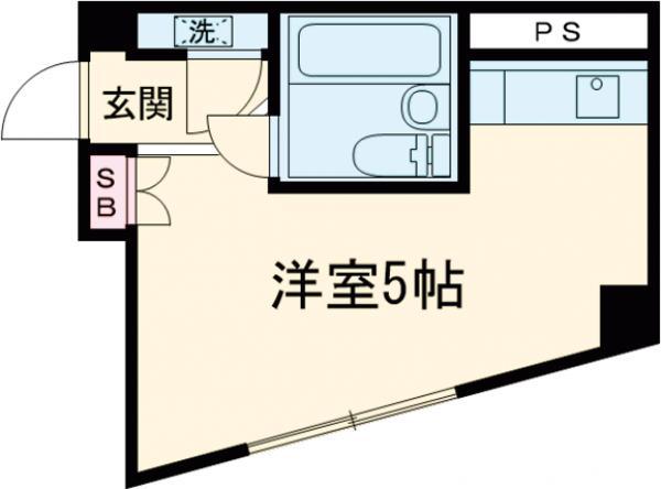 深沢BASE(ワンルーム/3階)の間取り写真