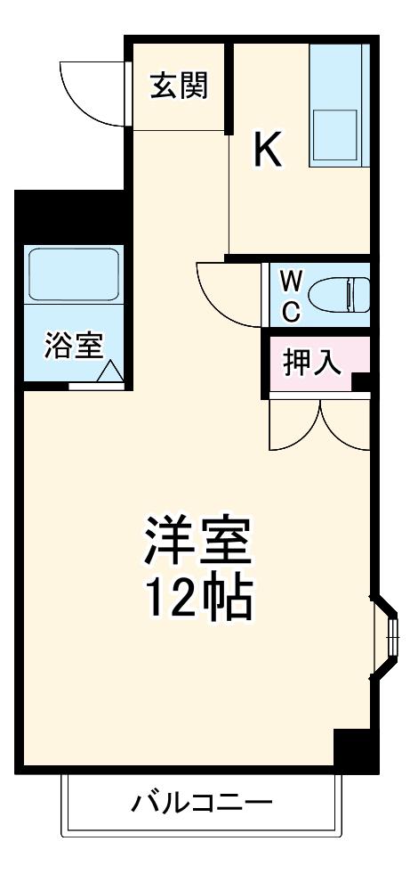 オーエスコーポ蔵前(1K/3階)の間取り写真