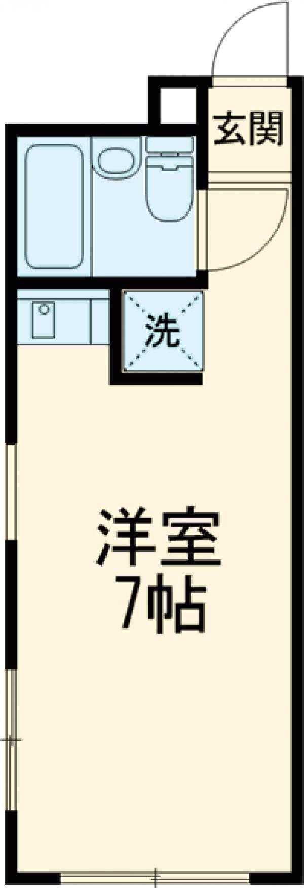 サンライト高井戸(ワンルーム/2階)の間取り写真