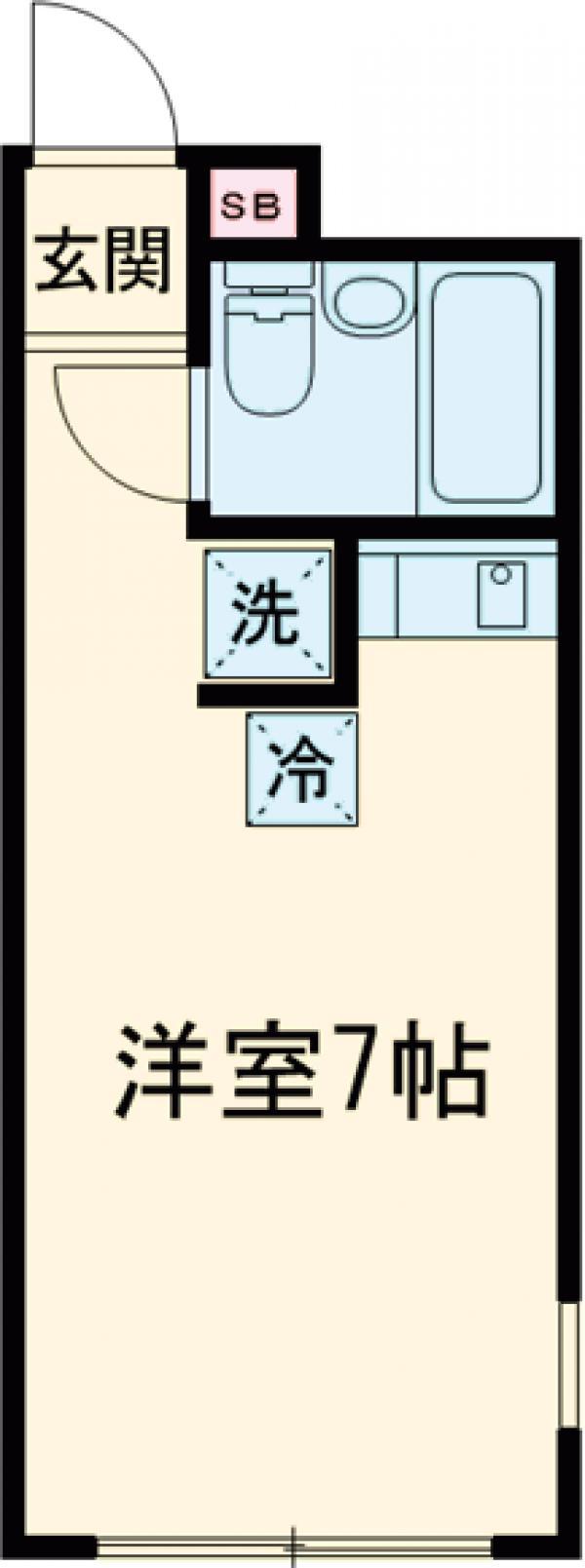 サンライト高井戸(ワンルーム/2階)の間取り写真