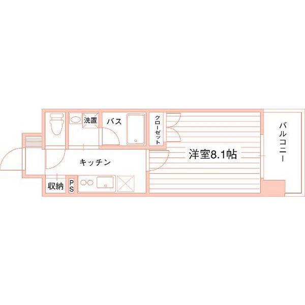 ララステージ熱田(1K/6階)の間取り写真