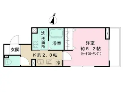 クリエスト(1K/3階)の間取り写真