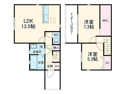 LIFE竜北(2LDK)の間取り写真