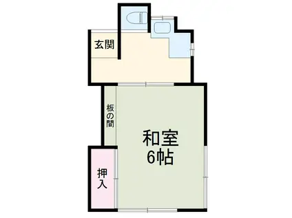 久保田荘(1K/1階)の間取り写真