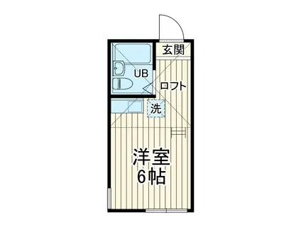 ユナイト衣笠モニカベルッチ(ワンルーム/2階)の間取り写真