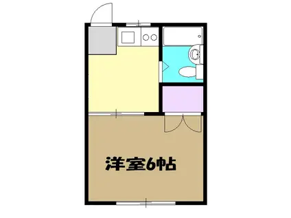チェリームーン小金井(1K/2階)の間取り写真