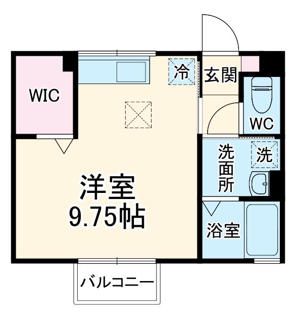 アネックス青羽2(ワンルーム/1階)の間取り写真