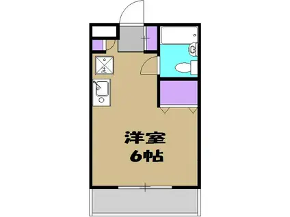 サントーク小金井(ワンルーム/1階)の間取り写真