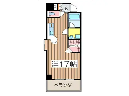 プログレンス横須賀本町(ワンルーム/3階)の間取り写真