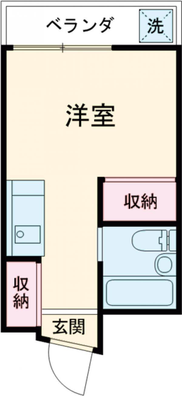 エトワール小金井(ワンルーム/3階)の間取り写真