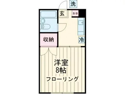 石塚マンション(1K/3階)の間取り写真
