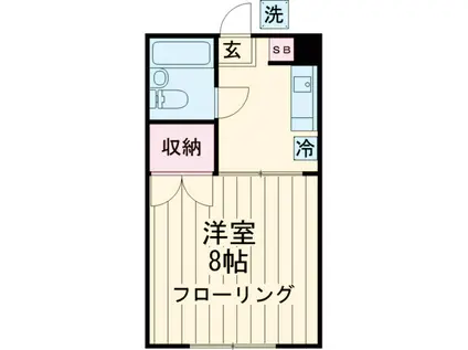 石塚マンション(1DK/3階)の間取り写真