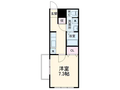 CASA YAMAYA(1K/2階)の間取り写真